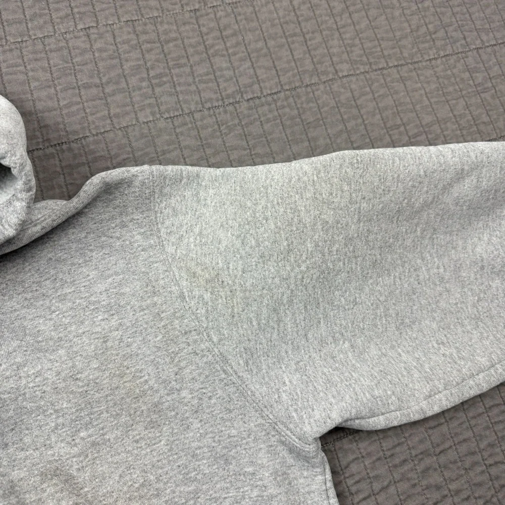 Carhartt Hoodie Men Medium Gray Sweatshirt‎ Original Fit Workwear Distressed